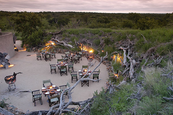 Guests can dine with a nature-esque background at the Sabi Sabi Earth Lounge