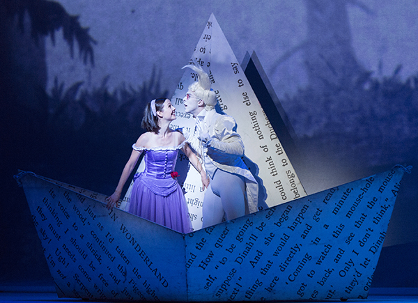 Jillian Vanstone and Dylan Tedaldi in Alice's Adventures in Wonderland. Photo by Aleksandar Antonijevic.