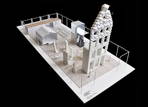 DUS 3d print canal house model expo site.