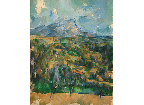 Paul Cézanne, Mont Sainte-Victoire (La Montagne. Sainte-Victoire), c. 1904-06 oil on canvas. The Henry and Rose Pearlman Foundation, on long-term loan to the Princeton University Art Museum.