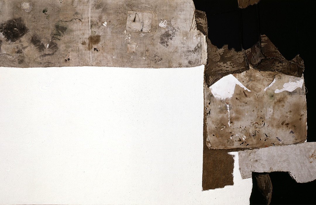 Alberto Burri, Grande bianco (Large White), 1952, Fondazione Palazzo Albizzini Collezione Burri, Città di Castello, Italy © 2014 Artists Rights Society (ARS), New York/SIAE, Rome.