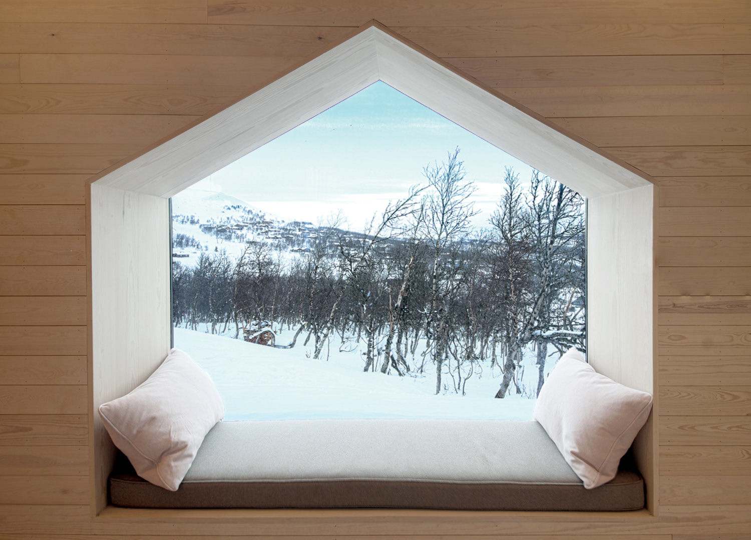 Bay window with a view in Norway