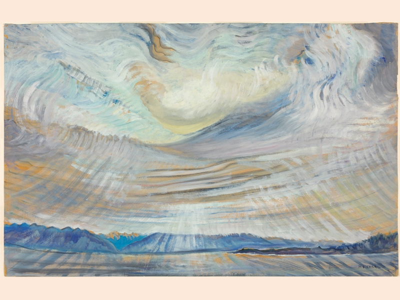 Emily Carr, Sky (ciel), 1935-6 oil on wove paper, 58.7 x 90.7 cm (National Gallery of Canada)