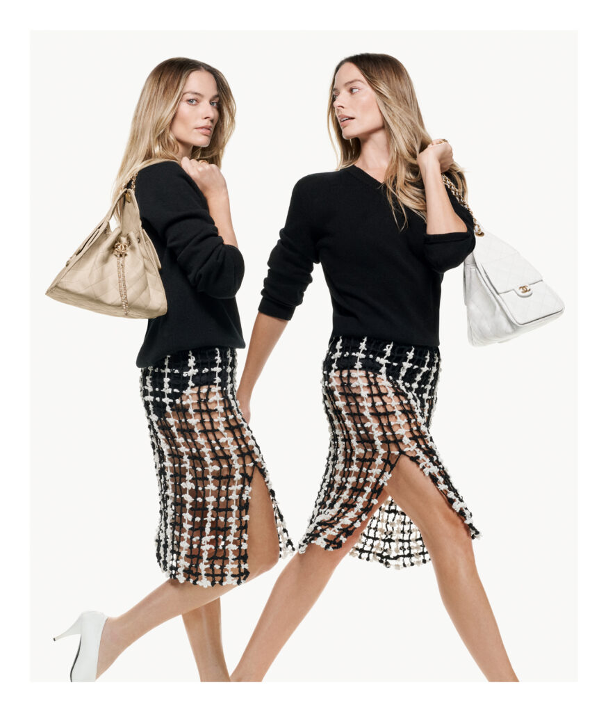 Margot Robbie for the Chanel 25 handbag campaign, photographed by Craig McDean
